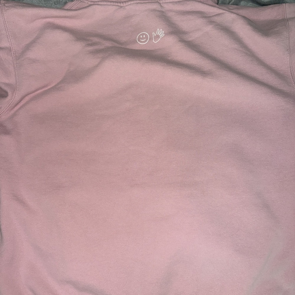 Glossier Original Pink Hoodie Sz M Long Sleeve‎  Make Up Skin Care - Picture 7 of 11